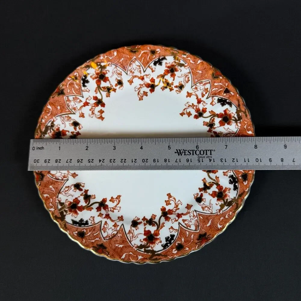 Radfords Fenton Imari Gold Victoria Pattern Scalloped Edge Plate 8